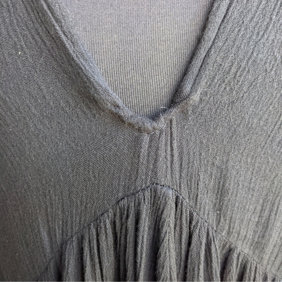 Free People XS Te Amo Mini Dress Embroidered Black - Picture 16 of 16